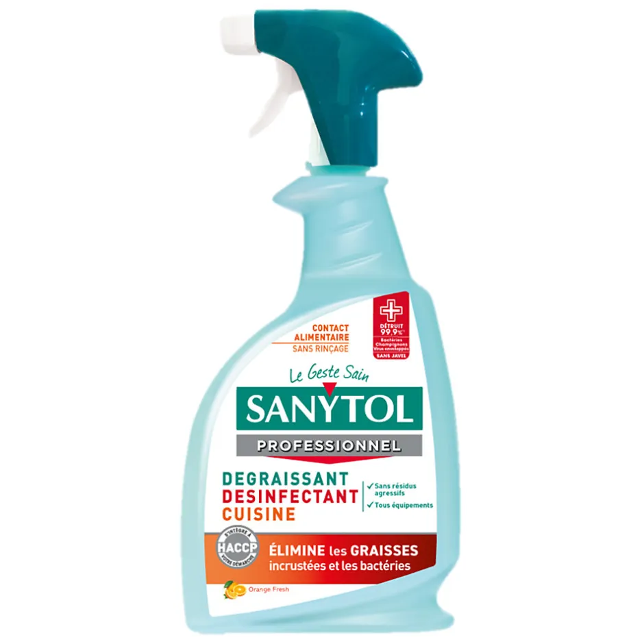 Sanytol Dégraissant désinfectant cuisine agrumes 0,75L
