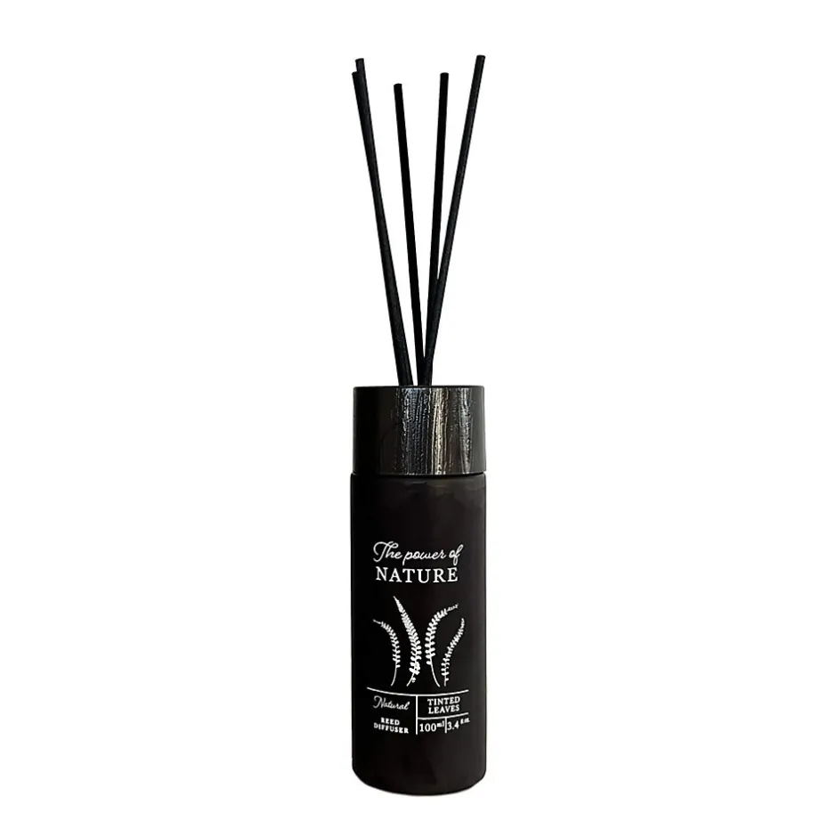 Mobili Rebecca Diffuseur de Parfum d'Intérieur avec 6 Bâtonnets d'Aromathérapie Feuilles Colorées Décoration d'Intérieur