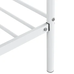 [En.Casa] Divan en Acier Canapé Lit Simple en Métal 200 x 90 cm Blanc en.casa