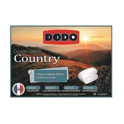 Dodo Couette légere Country - 240 x 260 cm - Blanc