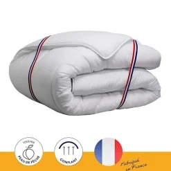 Dodo Couette tempérée Country - 220 x 240 cm - Blanc Discount