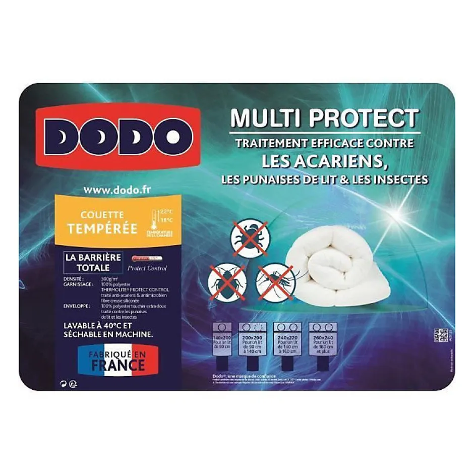 Dodo Couette tempérée MULTIPROTECT - 240 x 260 cm Best