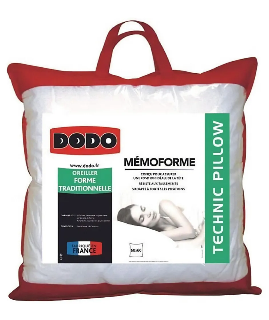Dodo Oreiller a mémoire de forme Memoforme - 60 x 60 cm Clearance