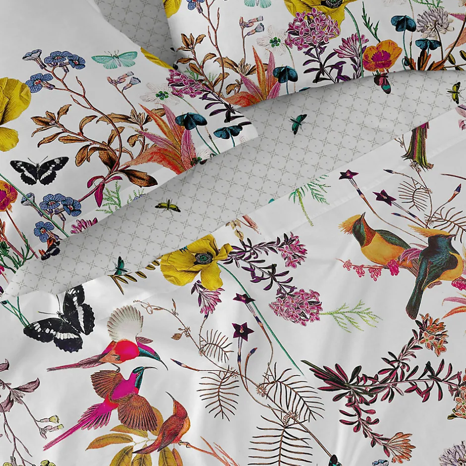 Happyfriday Drap Birds of paradise 100% Coton