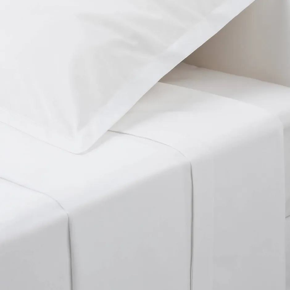 Atmosphera Créateur D'Intérieur Drap en coton - blanc 240x290 cm - Atmosphera