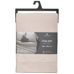 Atmosphera Créateur D'Intérieur Drap en coton - lin 240x290 cm - Atmosphera Outlet