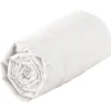 Tradilinge Drap housse 100 % coton 57 fils (180x200 cm - Blanc)