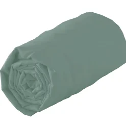 Tradilinge Drap housse 100% coton biologique - bonnet 30 cm (90x200cm - Bronze) Outlet
