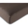 Univers Décor Drap housse 57 fils/cm² toutes dimensions - Choco - 160 x 200 cm