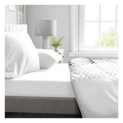 Home Linge Passion Drap Housse - - HP71760 - 90 x 190 cm + 30 cm bonnet - Microfibre - 82 g - BLANC
