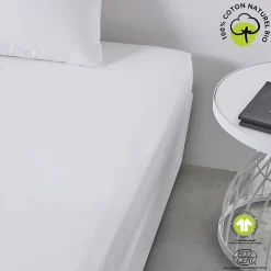 Today Drap housse 2 places - 100% coton BIO