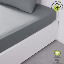 Today Drap housse 2 places - 100% coton BIO