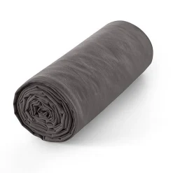 Coton Pur Drap housse 90 x 190 cm bonnet 30 cm "Prémium" pour lit 1 place - Prémium Ardoise New