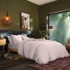 Coton Pur Drap housse 180 x 200 cm bonnet 30 cm "Prémium" pour lit 2 places King Size - Prémium Rose Dragée Online