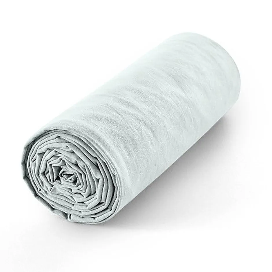 Coton Pur Drap housse 160 x 200 cm bonnet 30 cm "Prémium" pour lit 2 places - Prémium Menthe Discount