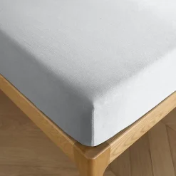 Coton Pur Drap housse 200 x 200 cm bonnet 30 cm "Prémium" pour lit 2 places King Size - Prémium Nuage Best