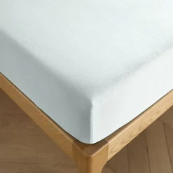 Coton Pur Drap housse 200 x 200 cm bonnet 30 cm "Prémium" pour lit 2 places King Size - Prémium Menthe Online