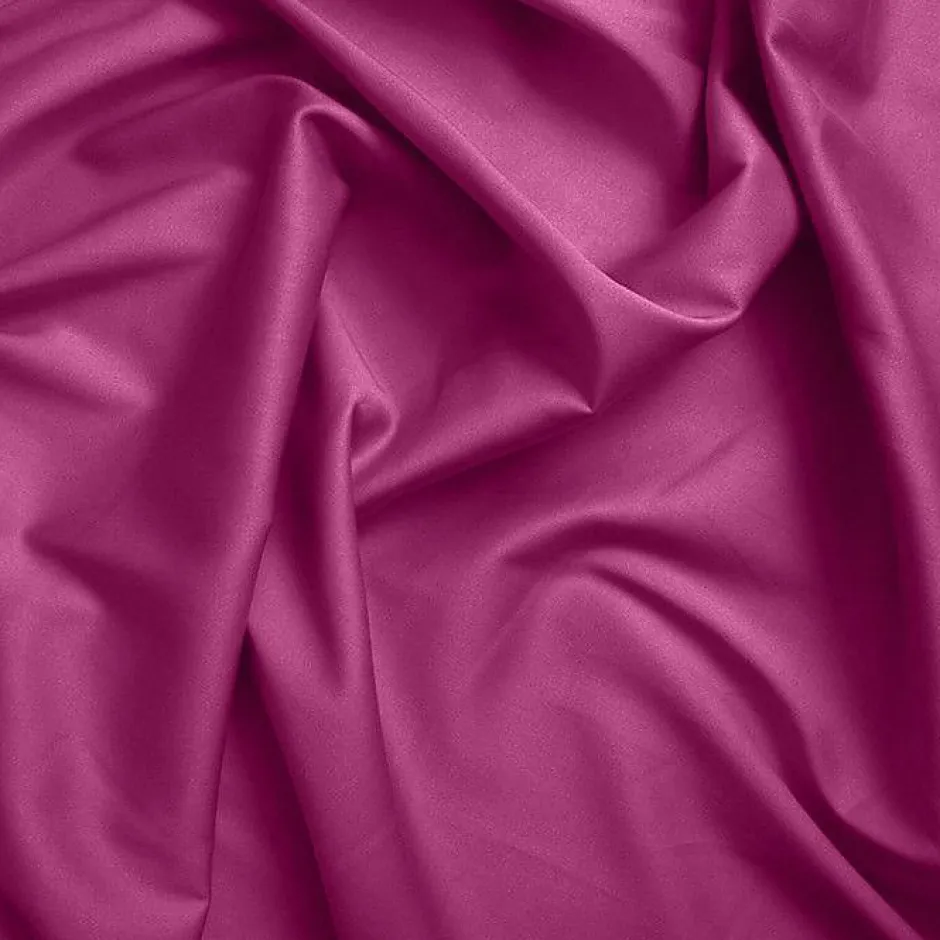 Coton Pur Drap housse 180 x 200 cm bonnet 30 cm "Prémium" pour lit 2 places King Size - Prémium Magenta Best