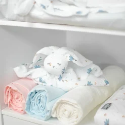 Sevira Kids Drap housse berceau en gaze de coton à carreaux Clearance