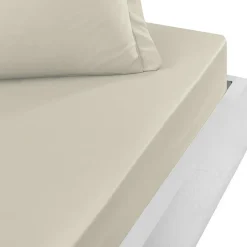Sensei Maison Drap housse bonnet 40 cm en percale coton PLUSFicelle 140x190 cm SOFT PERCALE