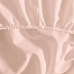 Sensei Maison Drap housse bonnet 40 cm en percale coton PLUSPoudre 200x200 cm SOFT PERCALE