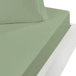 Sensei Maison Drap housse bonnet 40 cm en percale coton PLUSSauge 200x200 cm SOFT PERCALE
