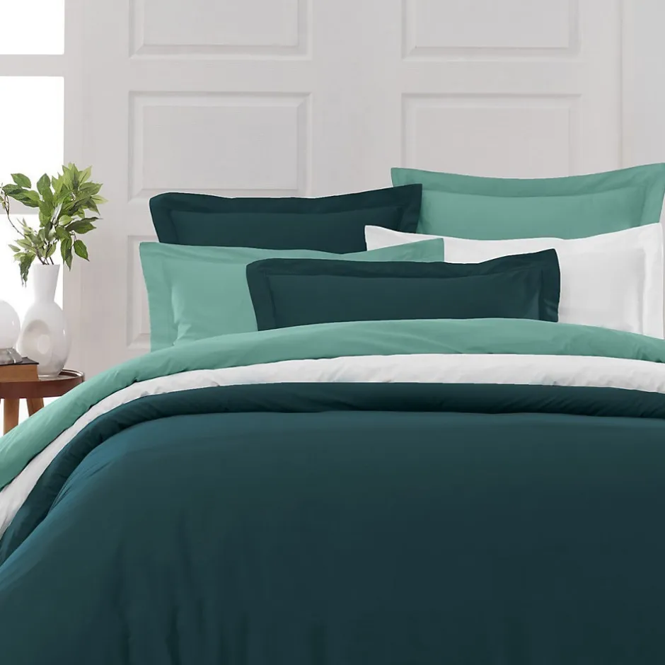 Sensei Maison Drap housse bonnet 40 cm en percale coton PLUSPetrol 160x200 cm SOFT PERCALE