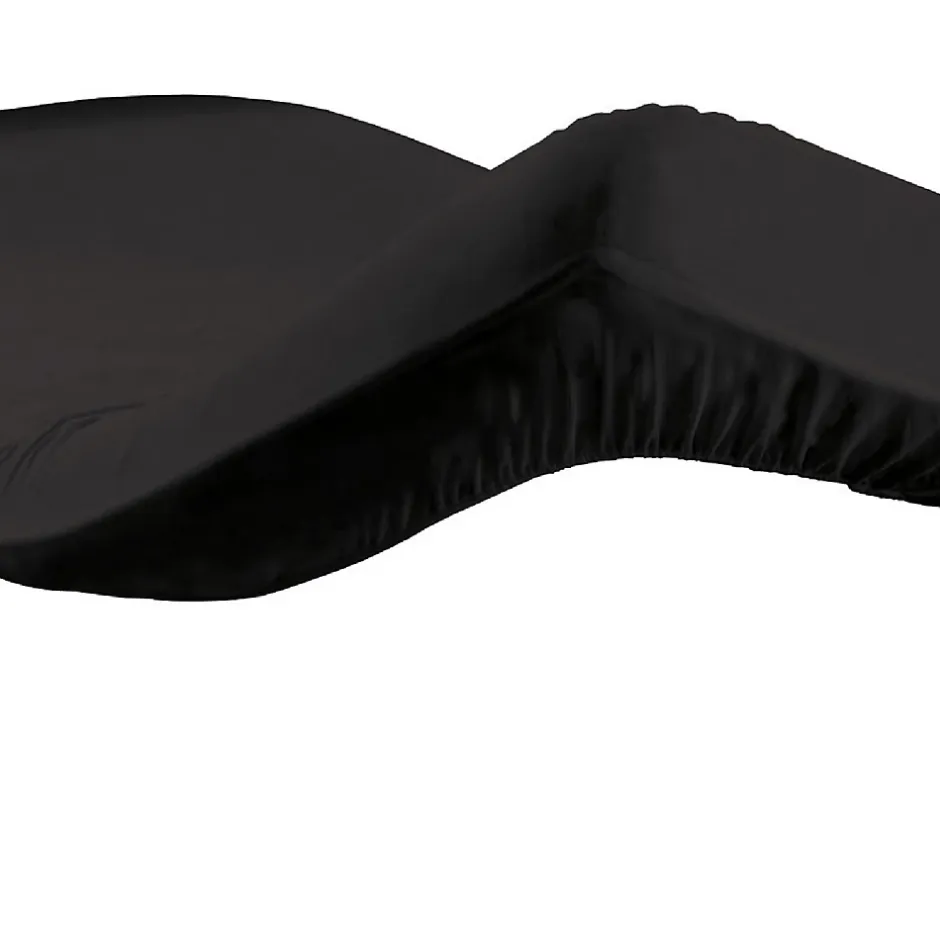 Eden Drap housse coton 57 fils noir 90 x 190 cm