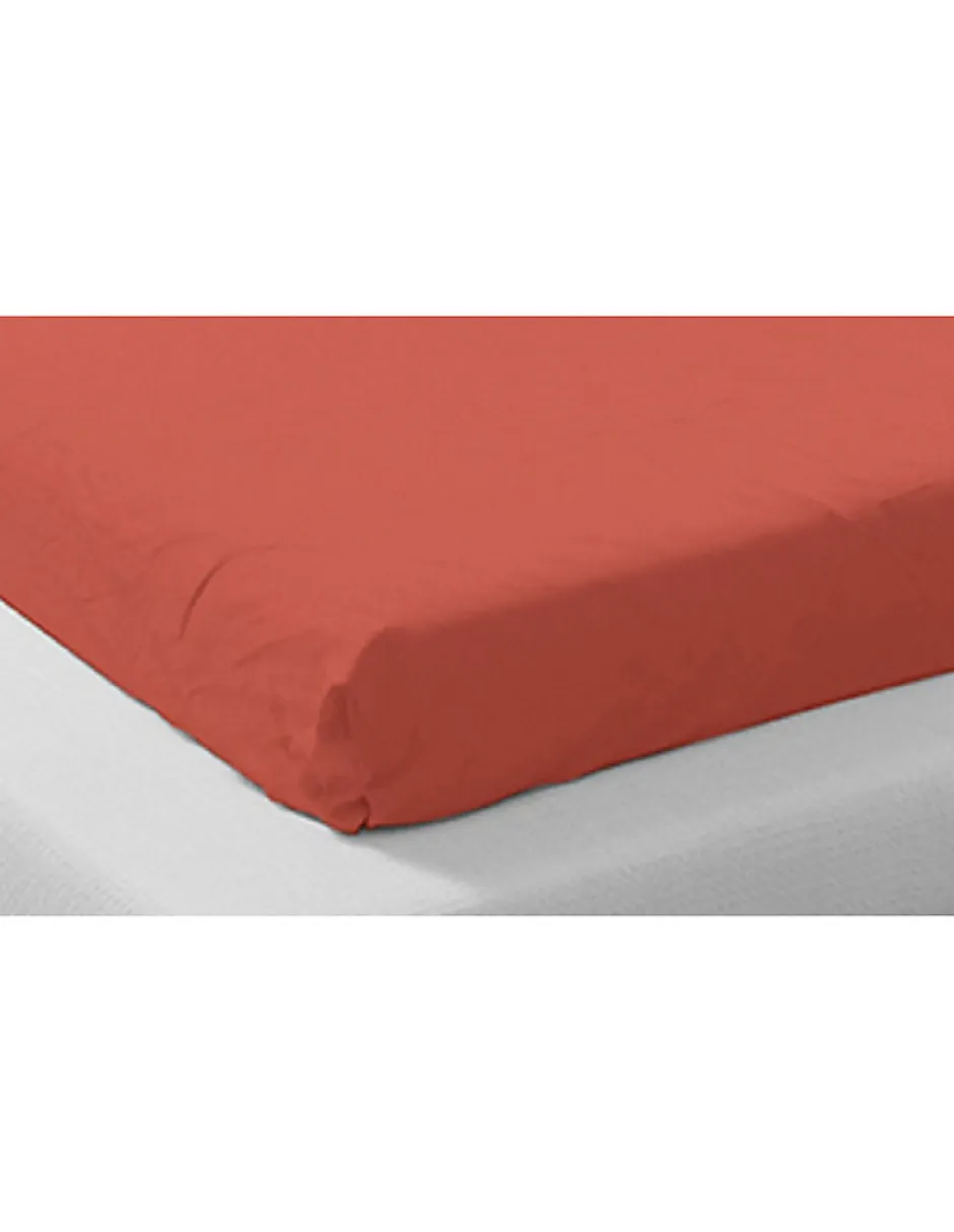 Mani Textile Drap Housse coton Biologique Safran - 160x200cm New