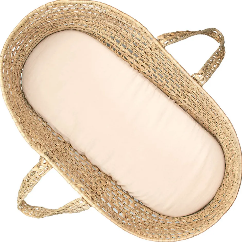 Sevira Kids Drap housse couffin ovale en gaze de coton Jeanne