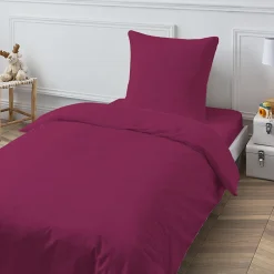 Future Home Drap housse en coton 57 fils uni bonnet 25cm 90x190cm