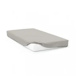 Soleil D'Ocre Drap housse en coton 57 fils 140x190 cm UNI lin, par