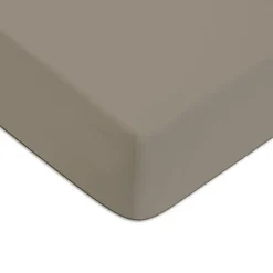Future Home Drap housse en coton 57 fils uni bonnet 25cm 140x200cm