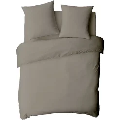 Future Home Drap housse en coton 57 fils uni bonnet 25cm 140x200cm