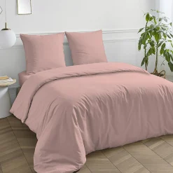 Future Home Drap housse en coton 57 fils uni bonnet 25cm 140x190cm