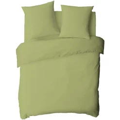 Future Home Drap housse en coton 57 fils uni bonnet 25cm 140x200cm Discount