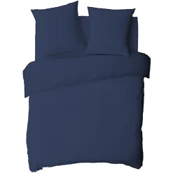 Future Home Drap housse en coton 57 fils uni bonnet 25cm 140x200cm