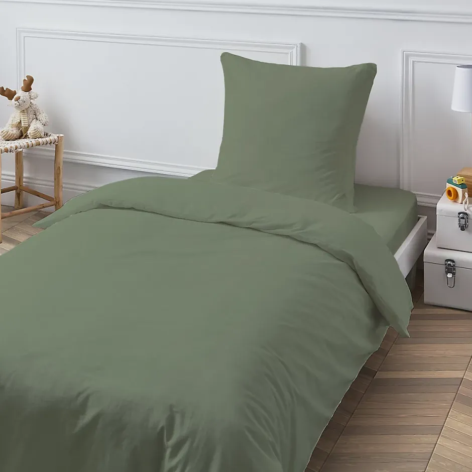 Future Home Drap housse en coton 57 fils uni bonnet 25cm 90x200cm Outlet
