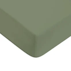 Future Home Drap housse en coton 57 fils uni bonnet 25cm 90x200cm Outlet