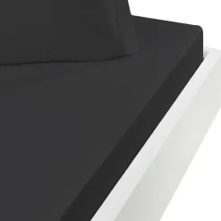 Sensei Maison Drap housse en coton bonnet 30 cm Anthracite 140x190 cm STUDIO