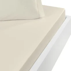Sensei Maison Drap housse en coton bonnet 30 cm Ecru 180x200 cm STUDIO Clearance