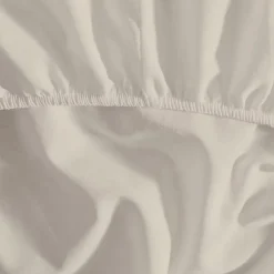 Sensei Maison Drap housse en coton bonnet 30 cm Ecru 180x200 cm STUDIO Clearance