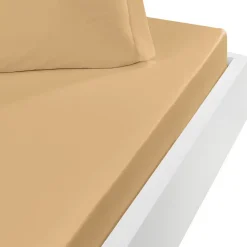 Sensei Maison Drap housse en coton bonnet 30 cm Moka 90x190 cm STUDIO