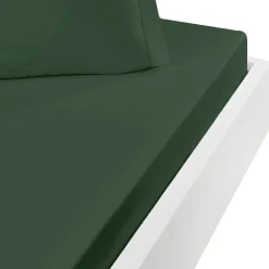 Sensei Maison Drap housse en coton bonnet 30 cm Lichen 200x200 cm STUDIO Best