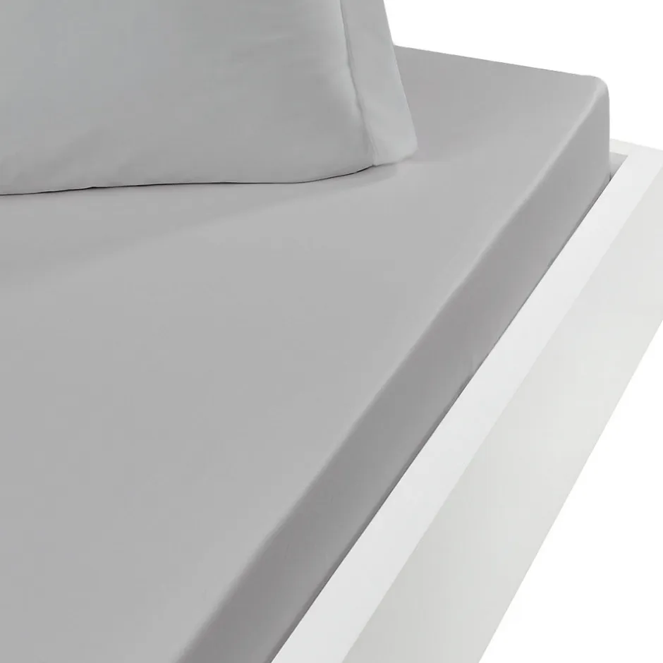 Sensei Maison Drap housse en coton bonnet 30 cm Gris Perle 90x190 cm STUDIO