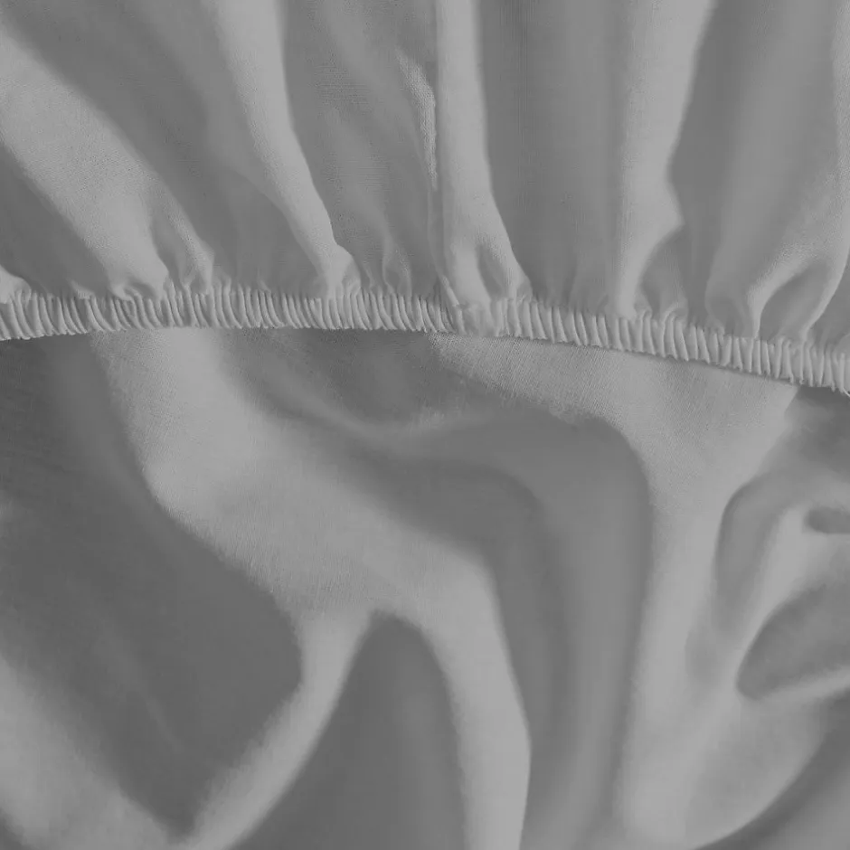 Sensei Maison Drap housse en coton bonnet 30 cm Gris Perle 90x190 cm STUDIO