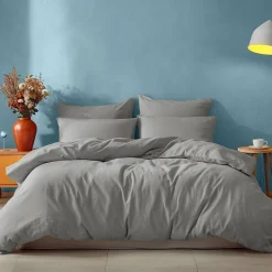 Sensei Maison Drap housse en coton bonnet 30 cm Gris Perle 90x190 cm STUDIO