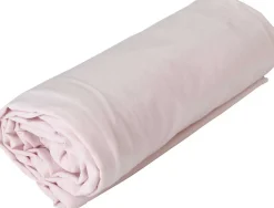 Toison d'Or Drap housse en coton Lavé (140x190 cm - Rose Clair) New