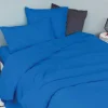 Toison d'Or Drap housse en coton Lavé (160x200 cm - Bleu Encre)