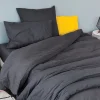 Toison d'Or Drap housse en coton Lavé (80x200 cm - Gris anthracite) Best